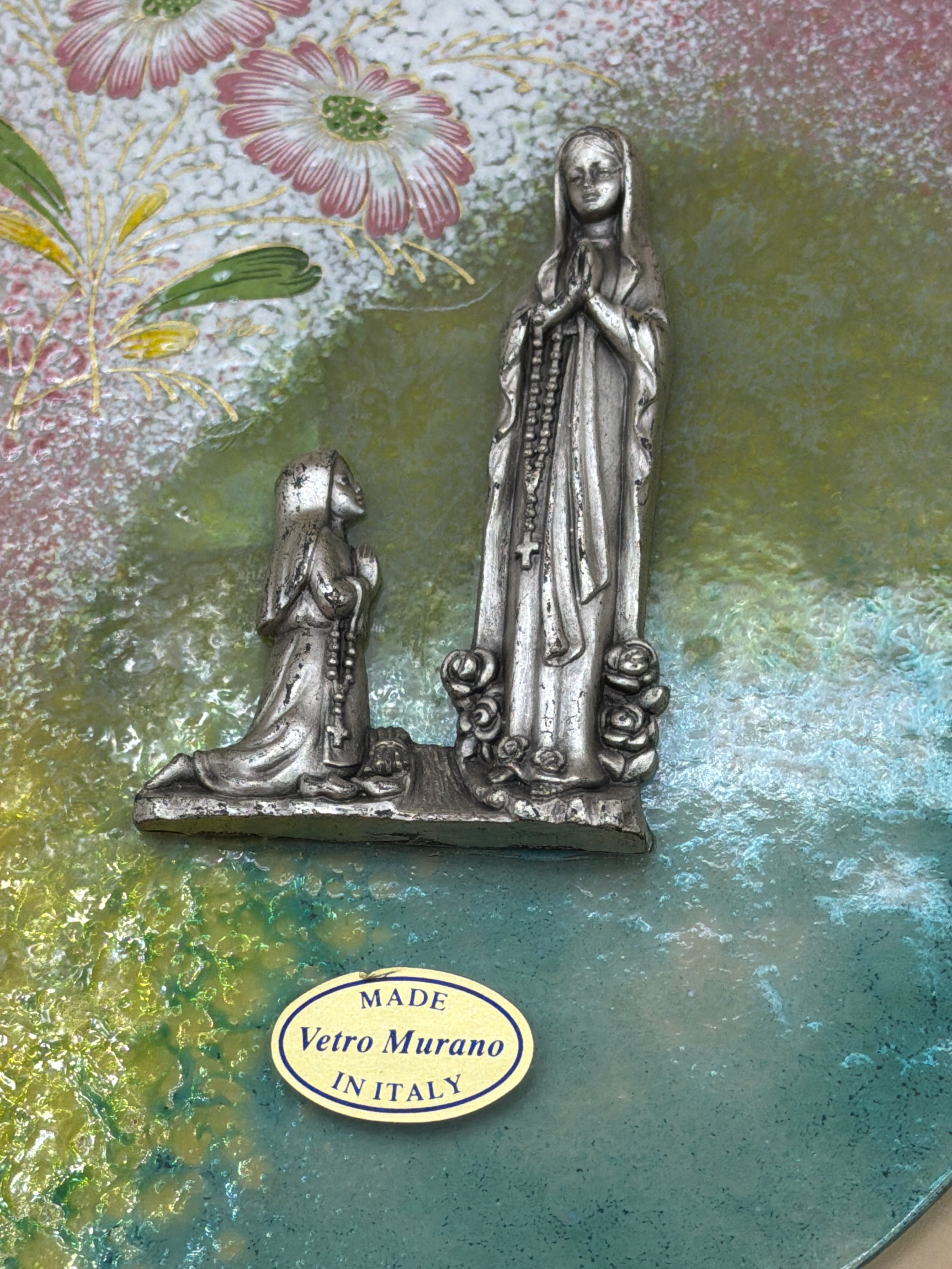 Placca Madonnina Vetro Murano