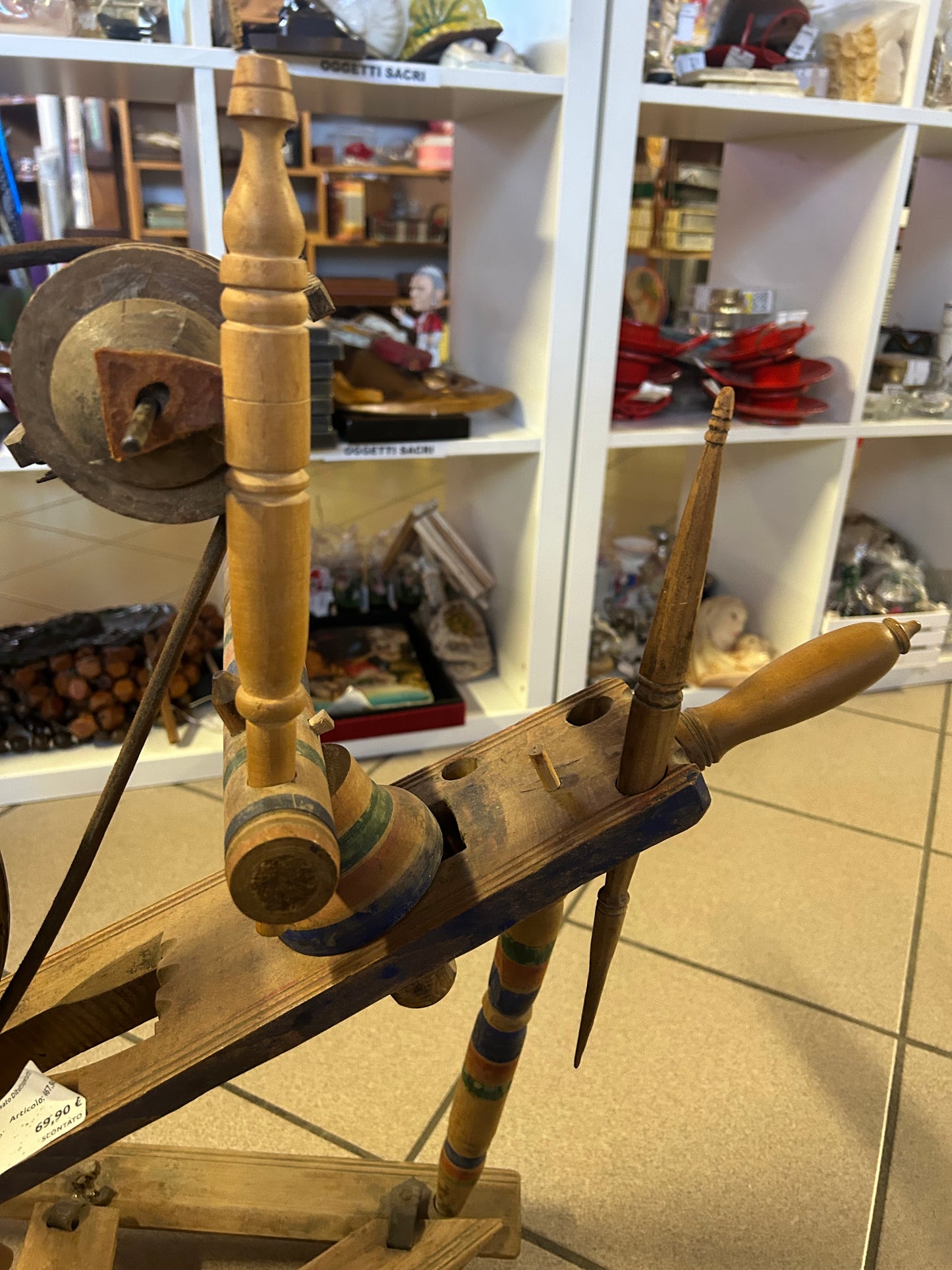 Arcolaio Legno Antico Dipinta