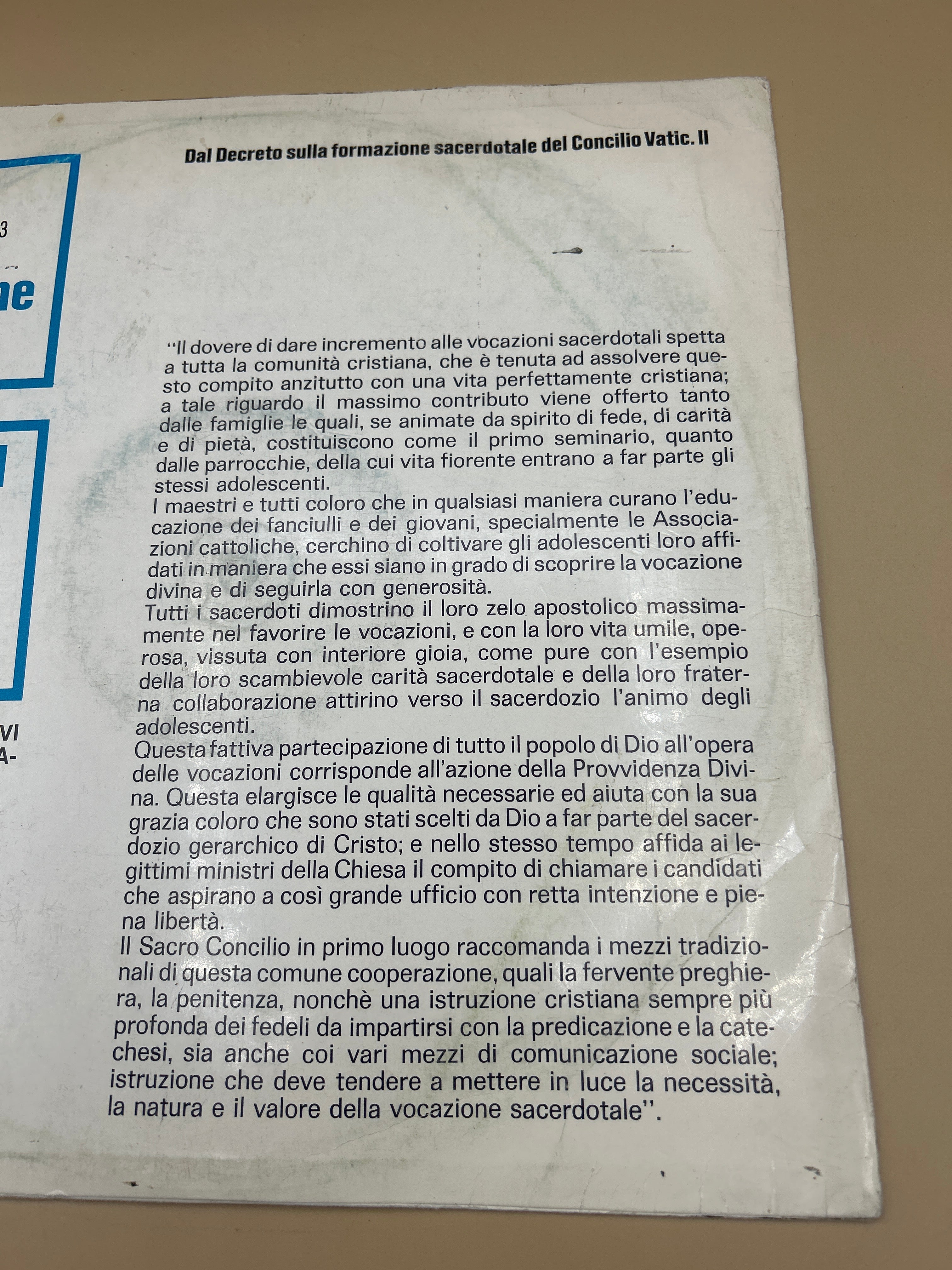Lp Storia Di Una Vocazione - Chiamati Per Nome - Il Problema Della Vocazione Presentato Ai Ragazzi E Giovani D'oggi
