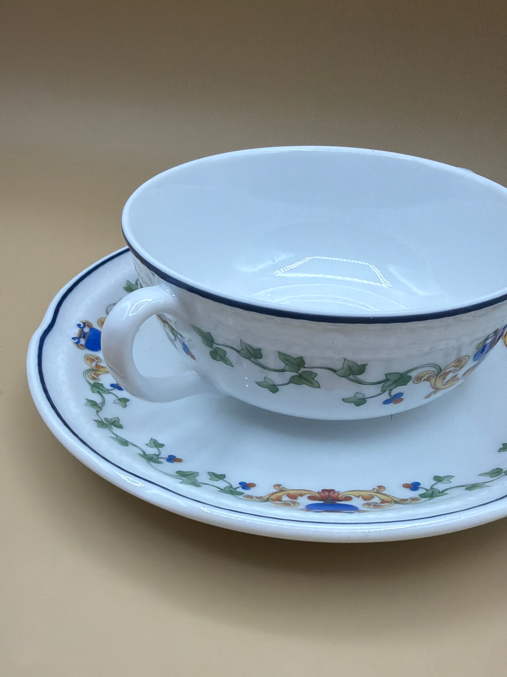 Tazza Da Consommè Richard Ginori Con Piatto