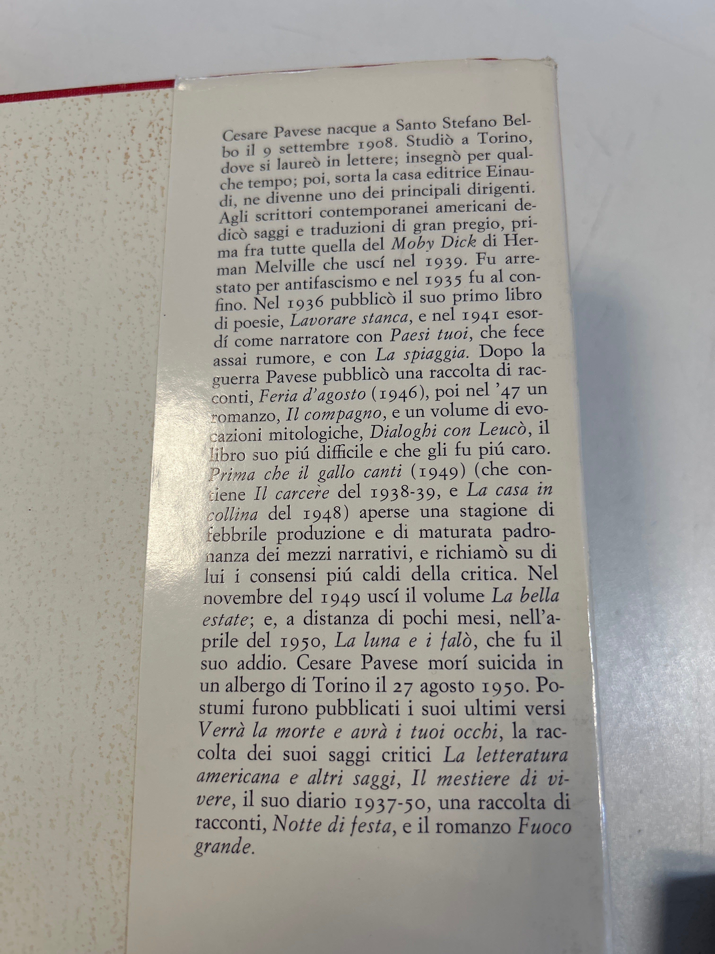 Paesi Tuoi. Cesare Pavese