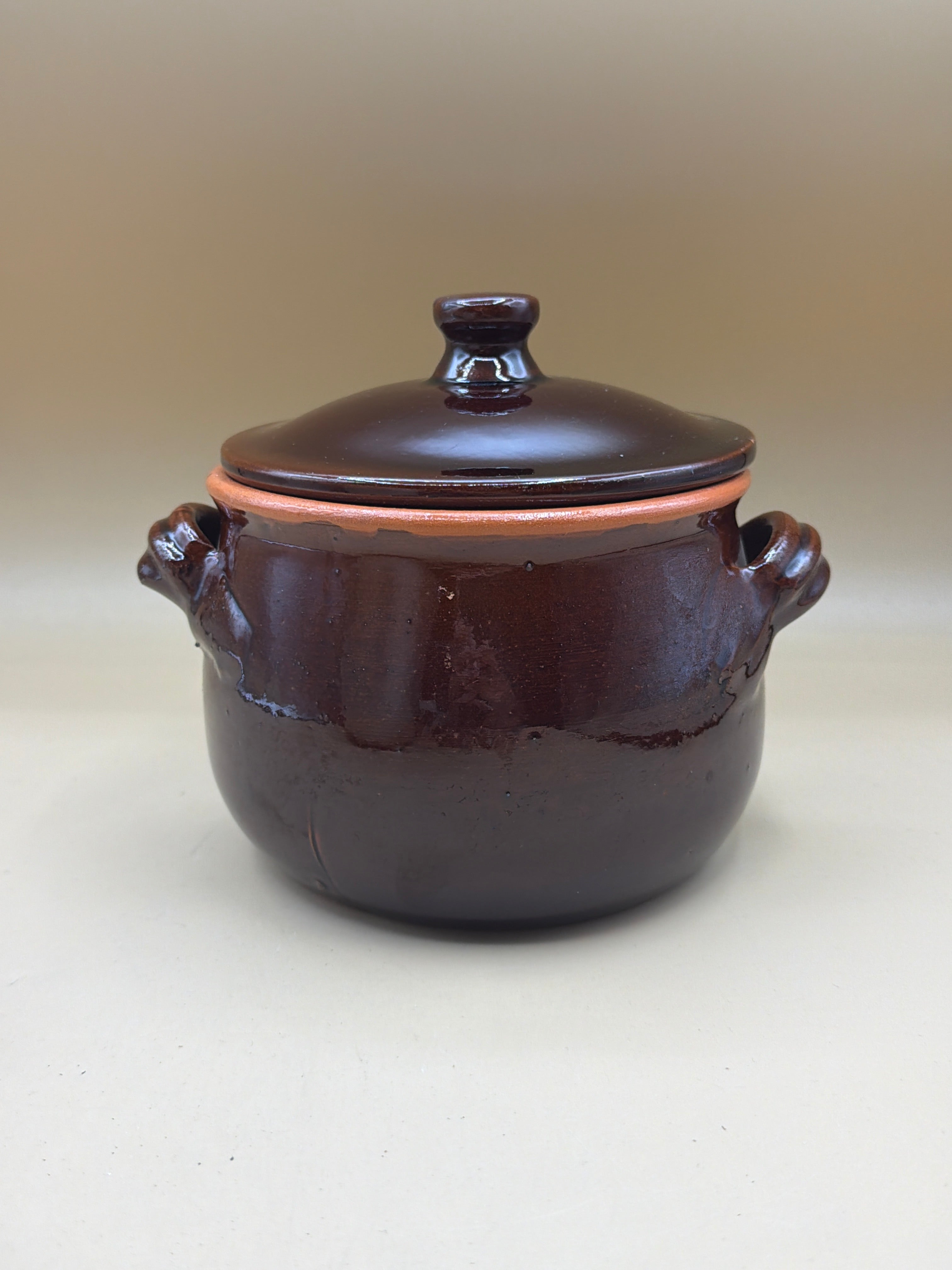 Pentola Terracotta Con Coperchio