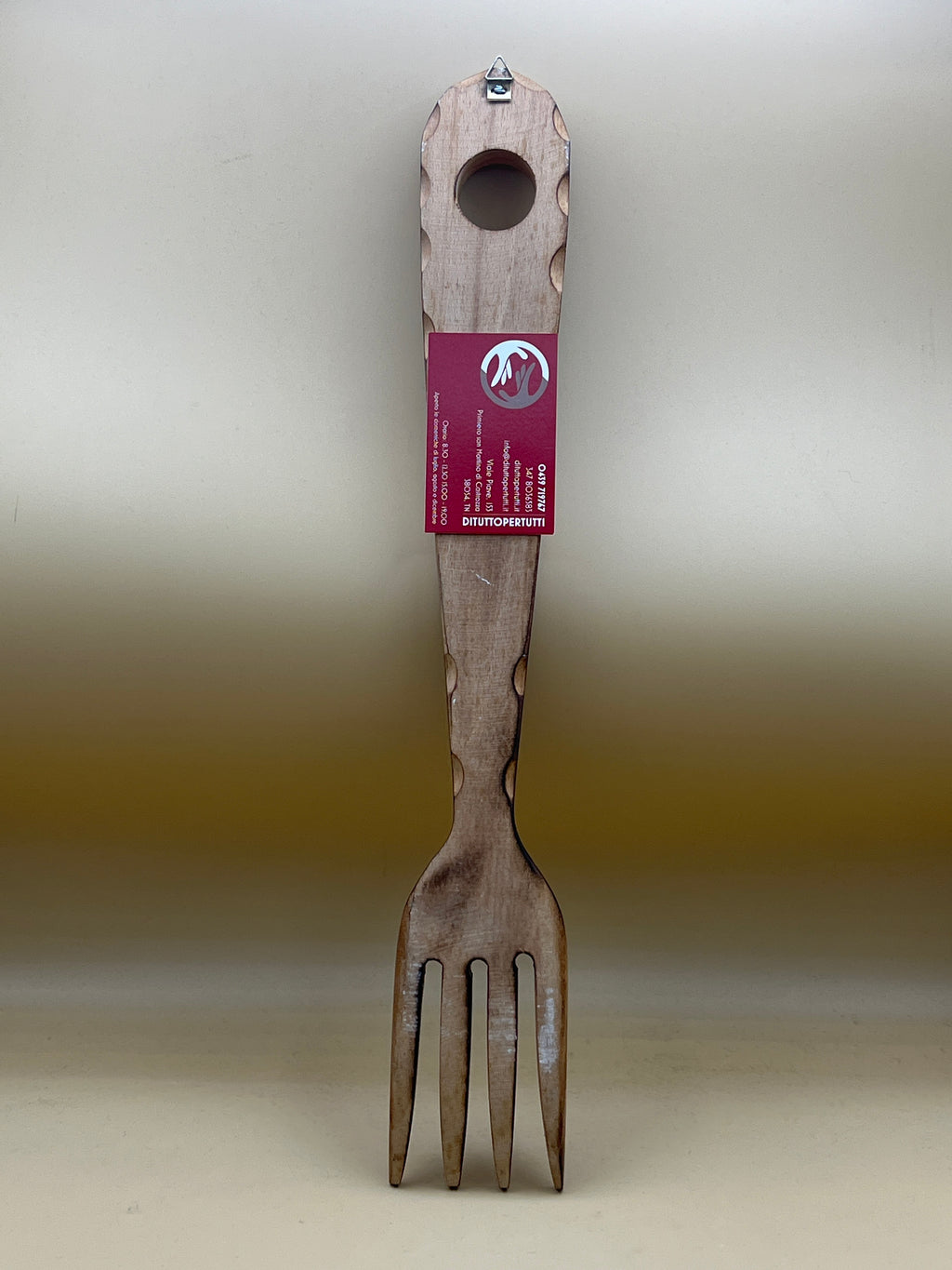 Forchettone Legno Dipinto Appendini