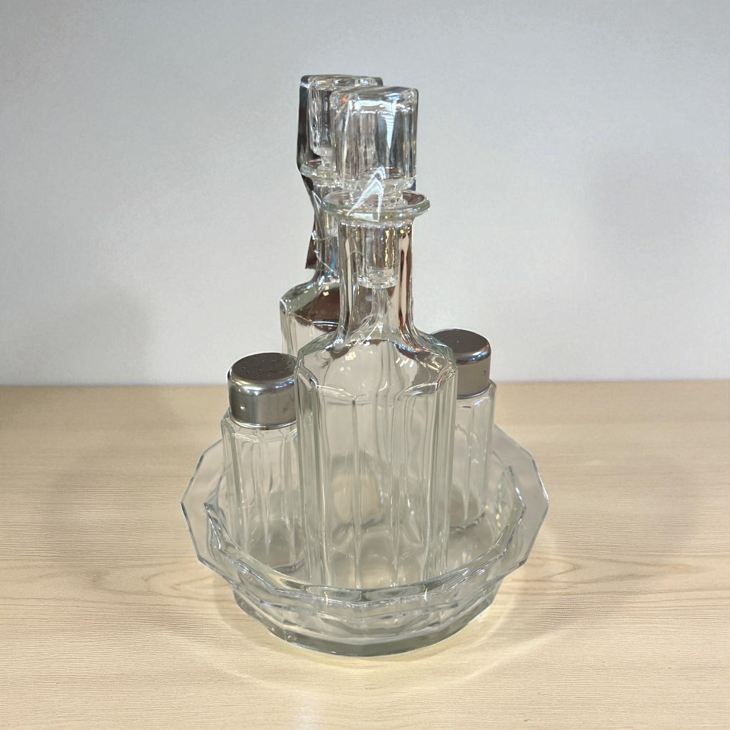 Oliera Cristallo Con Vassoio