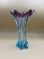 Vaso Murano Sfumato Azzurro Viola