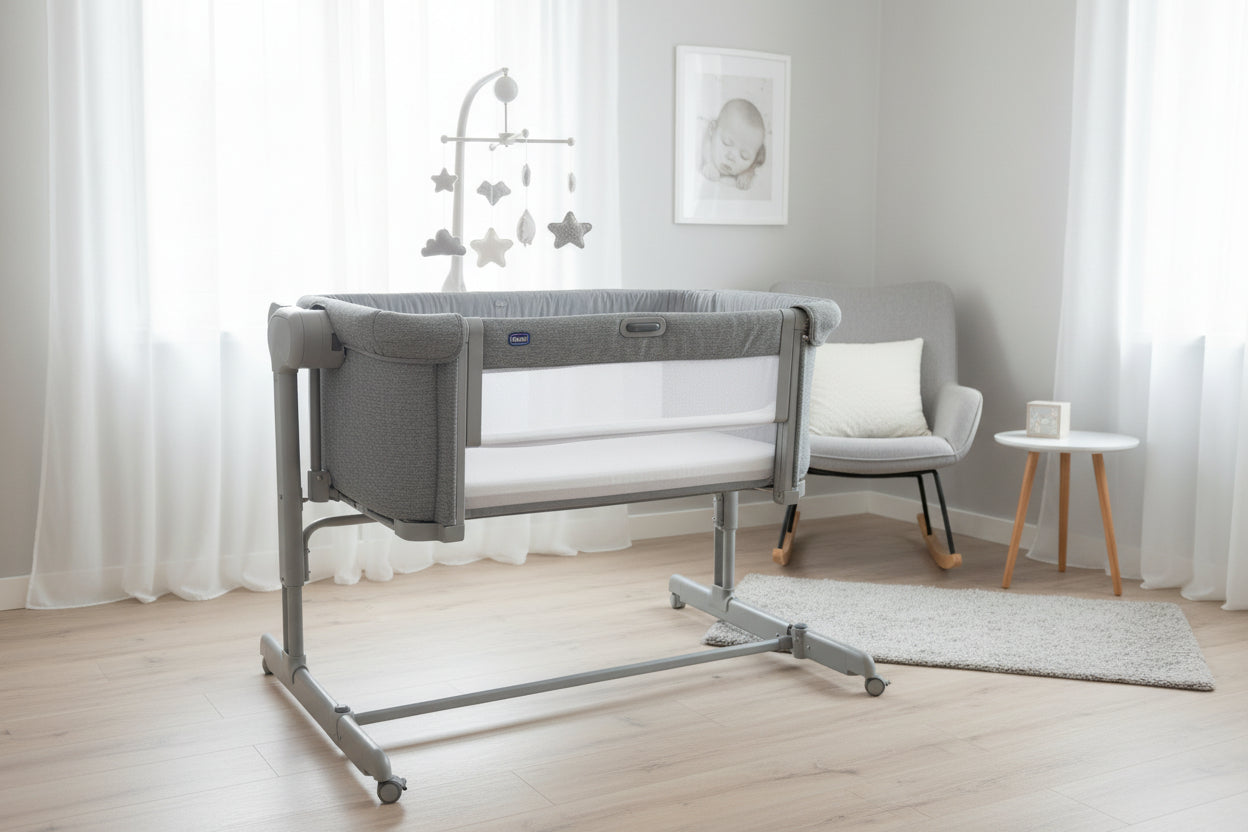 Culla Chicco Next To Me Grigia Con Sacca