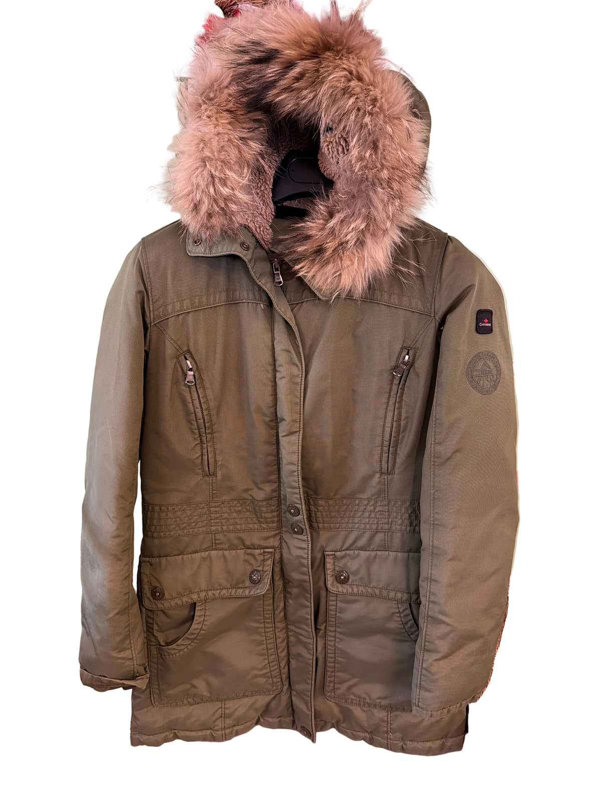 Parka Canadiens Verde Piuma Donna S
