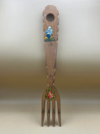 Forchettone Legno Dipinto Appendini