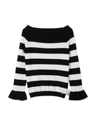 Maglia Righe Liujo L Bianca Nera