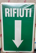 Cartello Segnaletico Rifiuti  Mod. 1128 Cm 20x30 Pvc