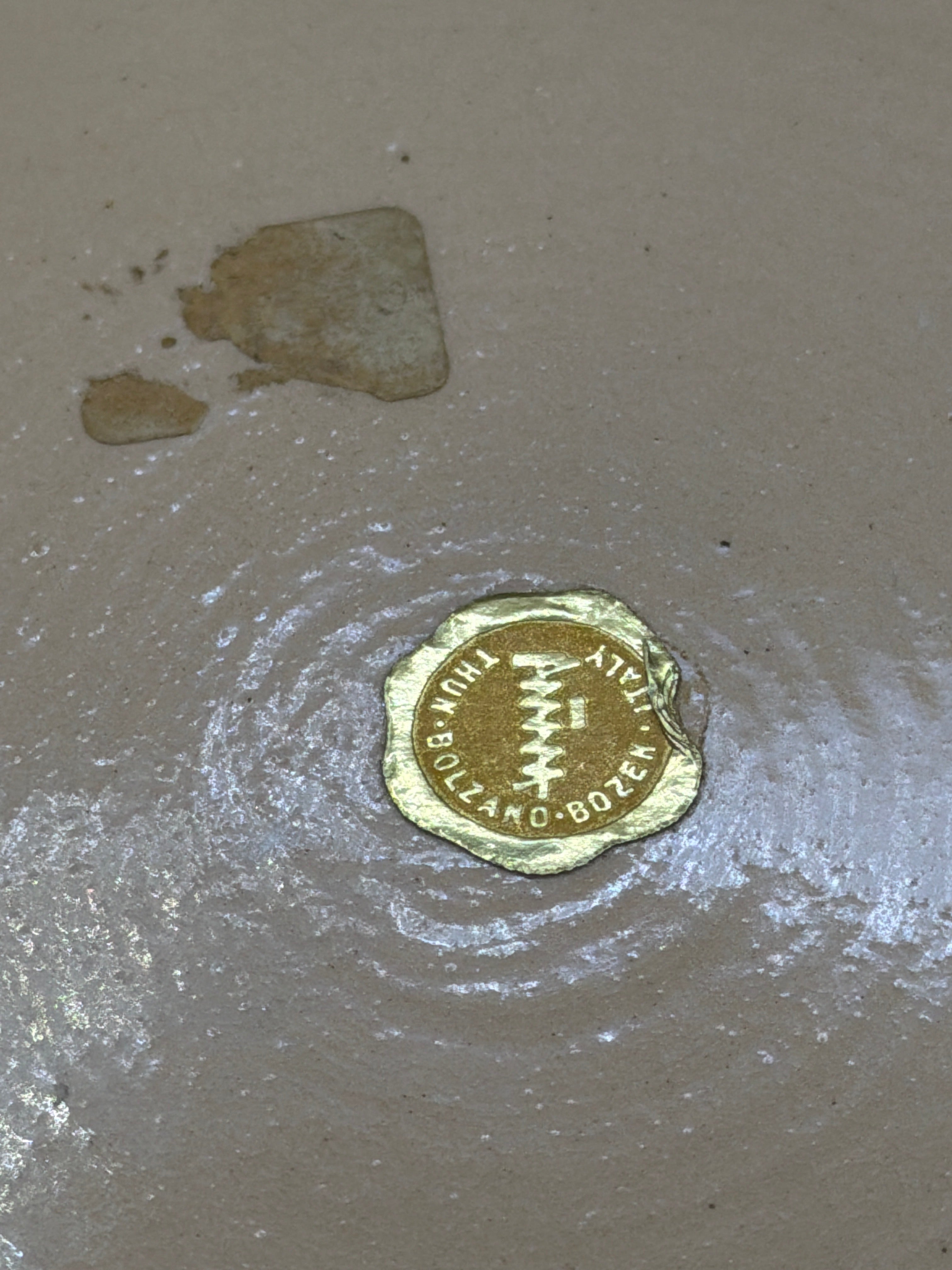 Piatto Vintage Thun In Terracotta Prima Serie