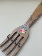 Forchettone Legno Dipinto Appendini