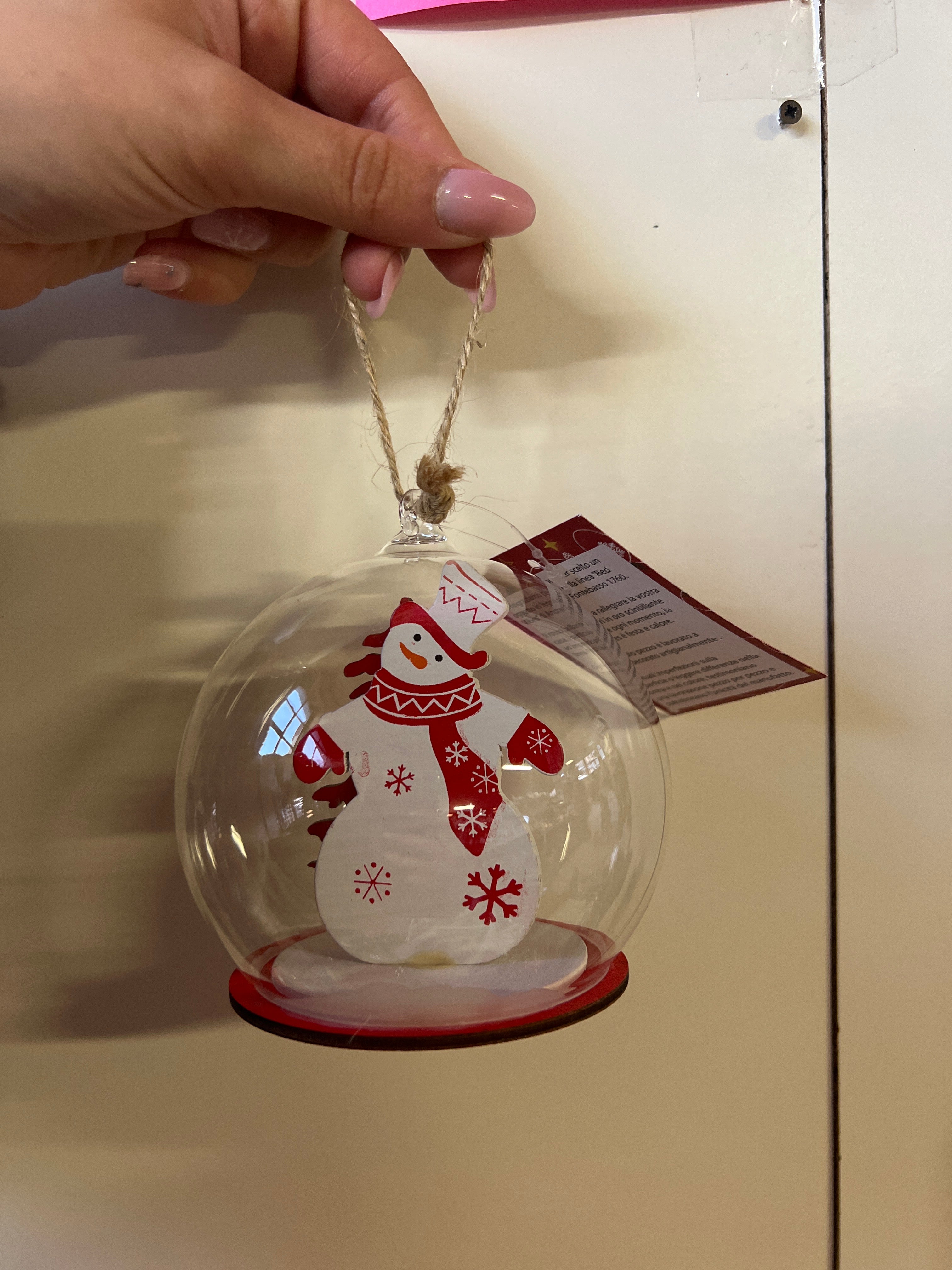 Tris Globi Natale Vetro Fontebasso