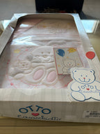 Completo Letto Neonata Copriletto Piquet, Lenzuolo E Federa Da Lettino Nuovo Rosa Otto L’orsacchiotto