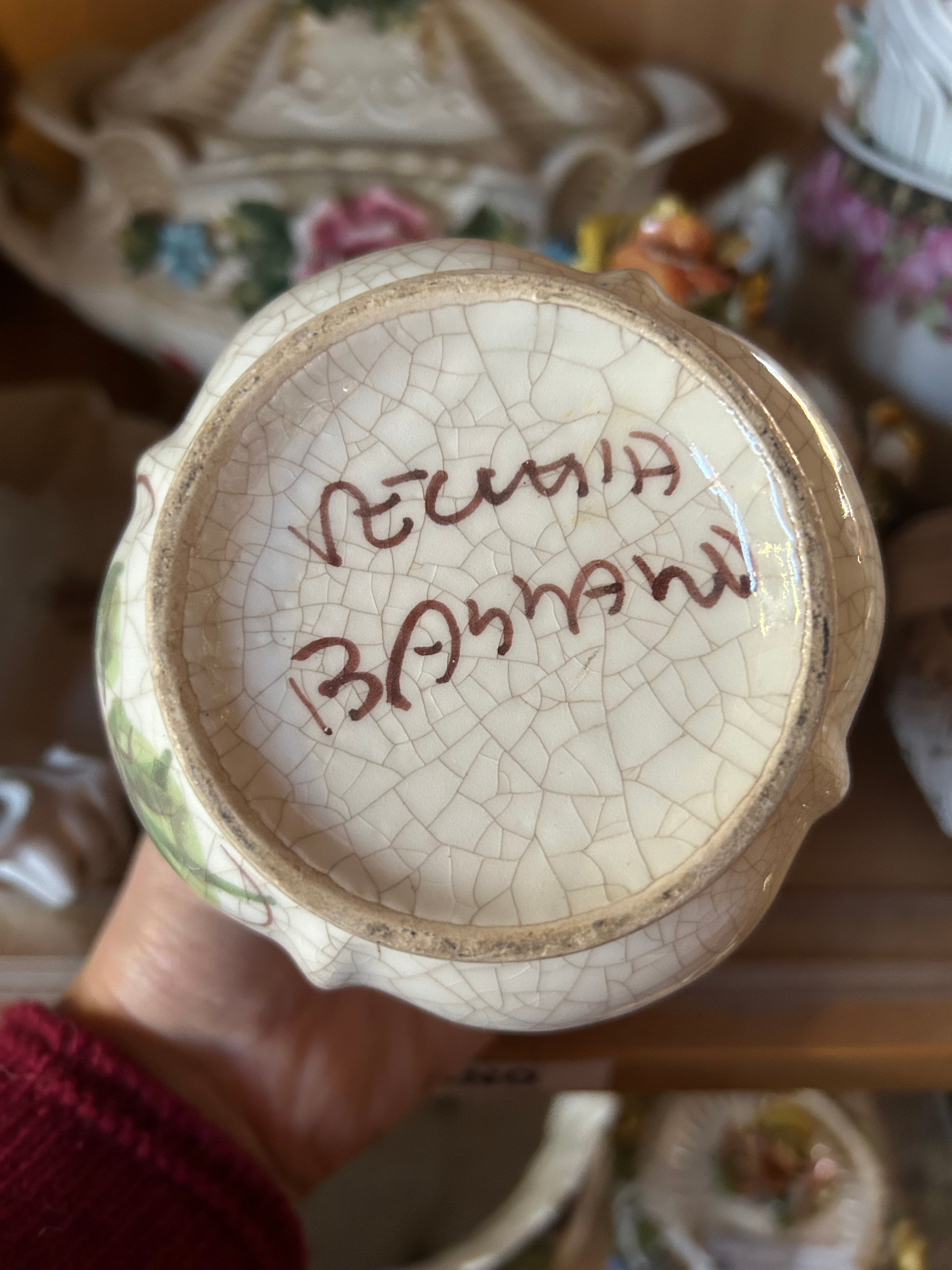 Barattolo Ceramica craquele Vecchia Bassano Tappo Legno