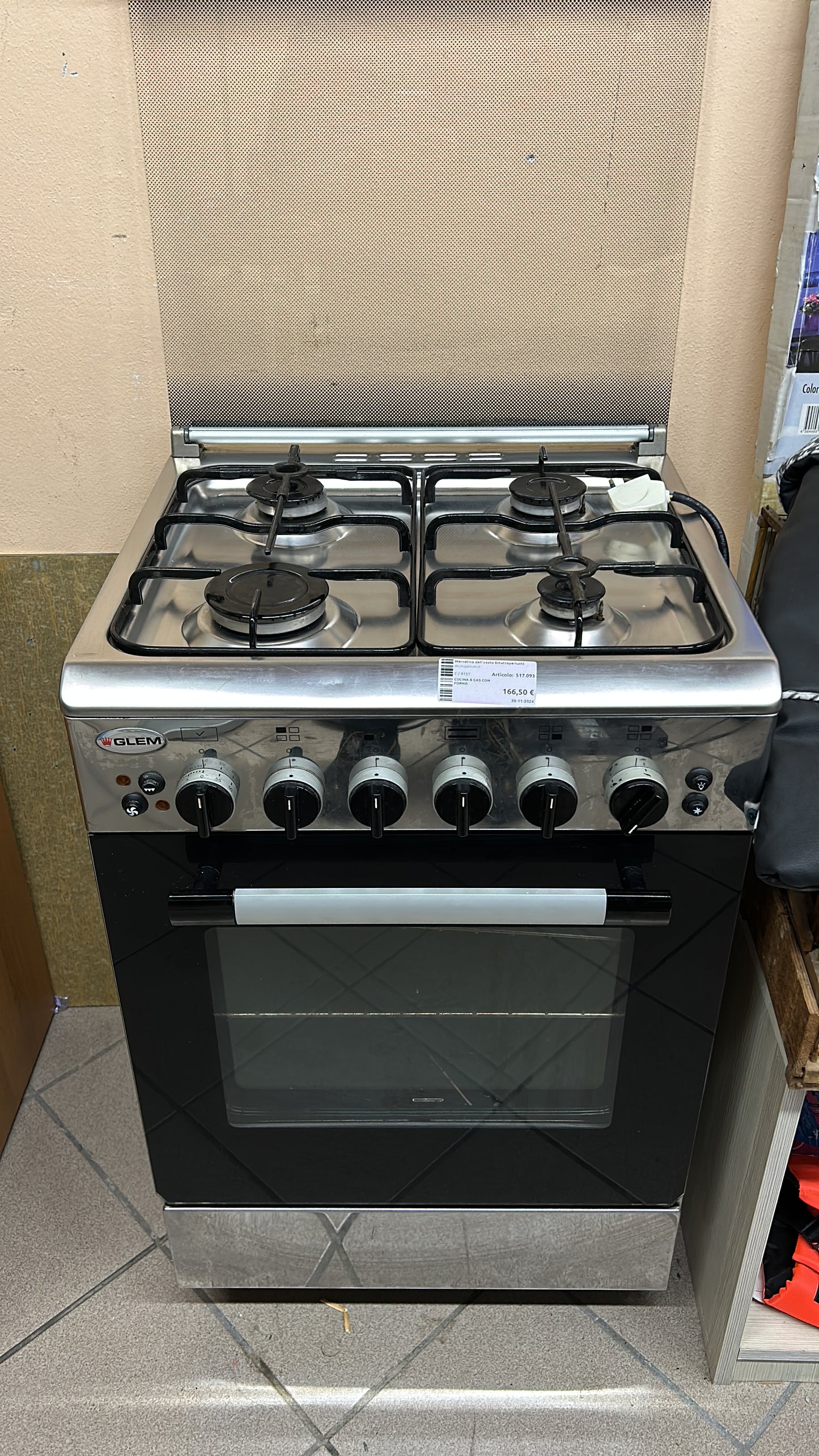 Cucina A Gas Con Forno