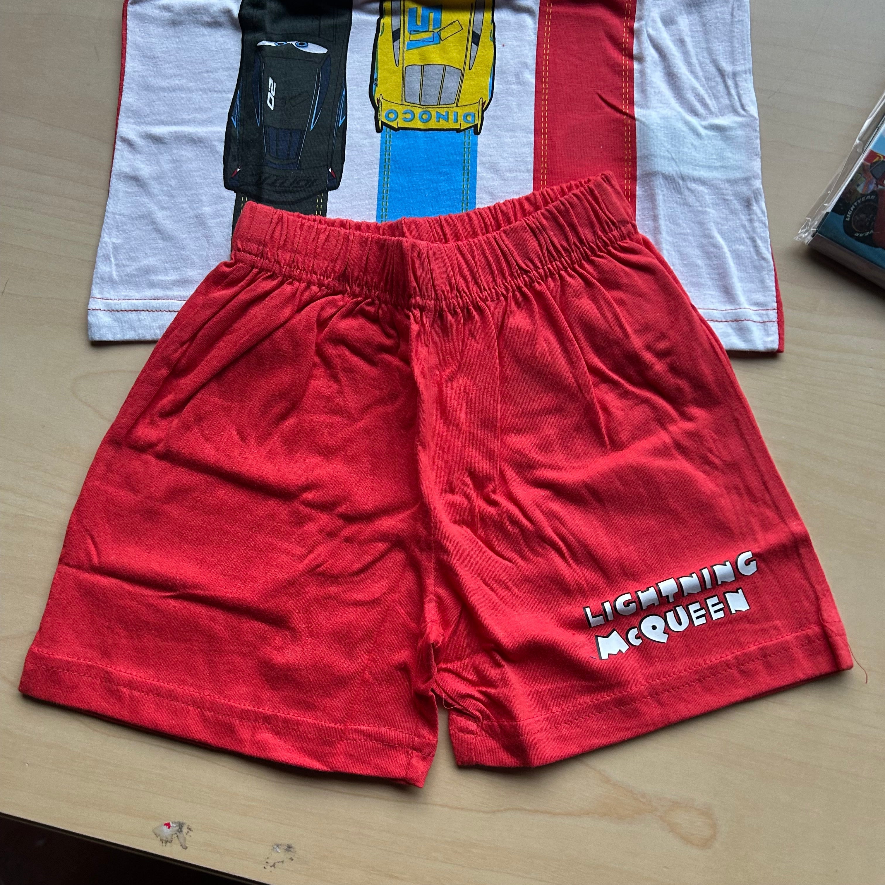 Completo Corto Due Pezzi Nuovo Cars 6 Anni