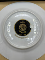 Rosenthal Versace Piatto "Medusa Blue" / "Mendelssohn" Porcellana con Scatola Originale e Set 20° Anniversario