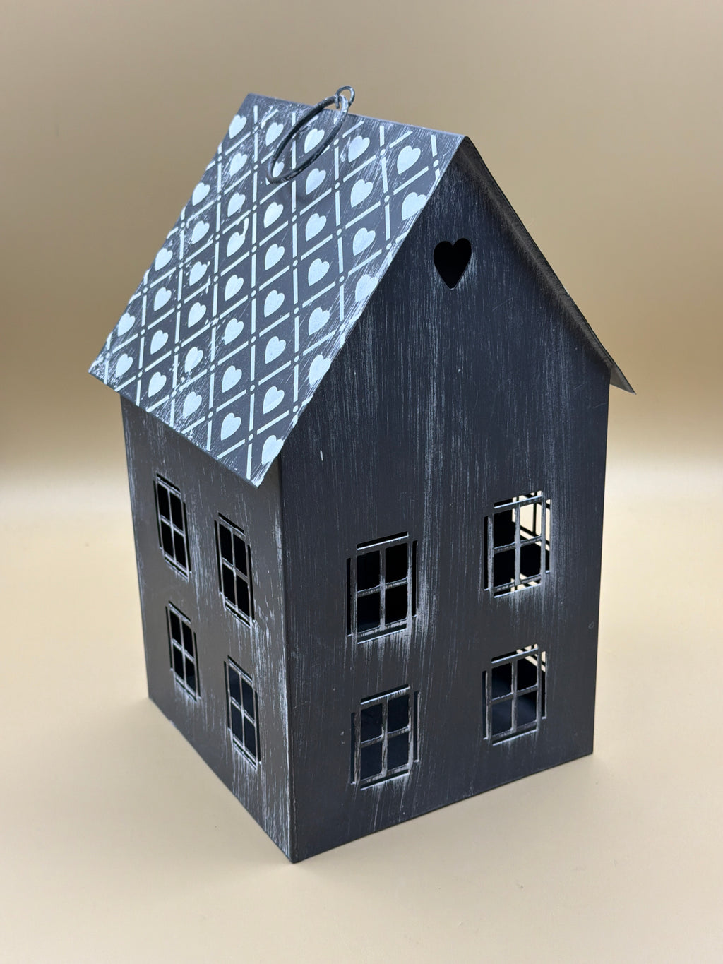 Casetta Metallo Grigia Cuori