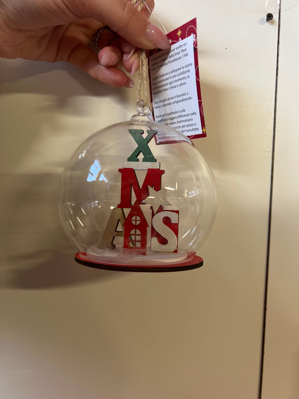 Tris Globi Natale Vetro Fontebasso