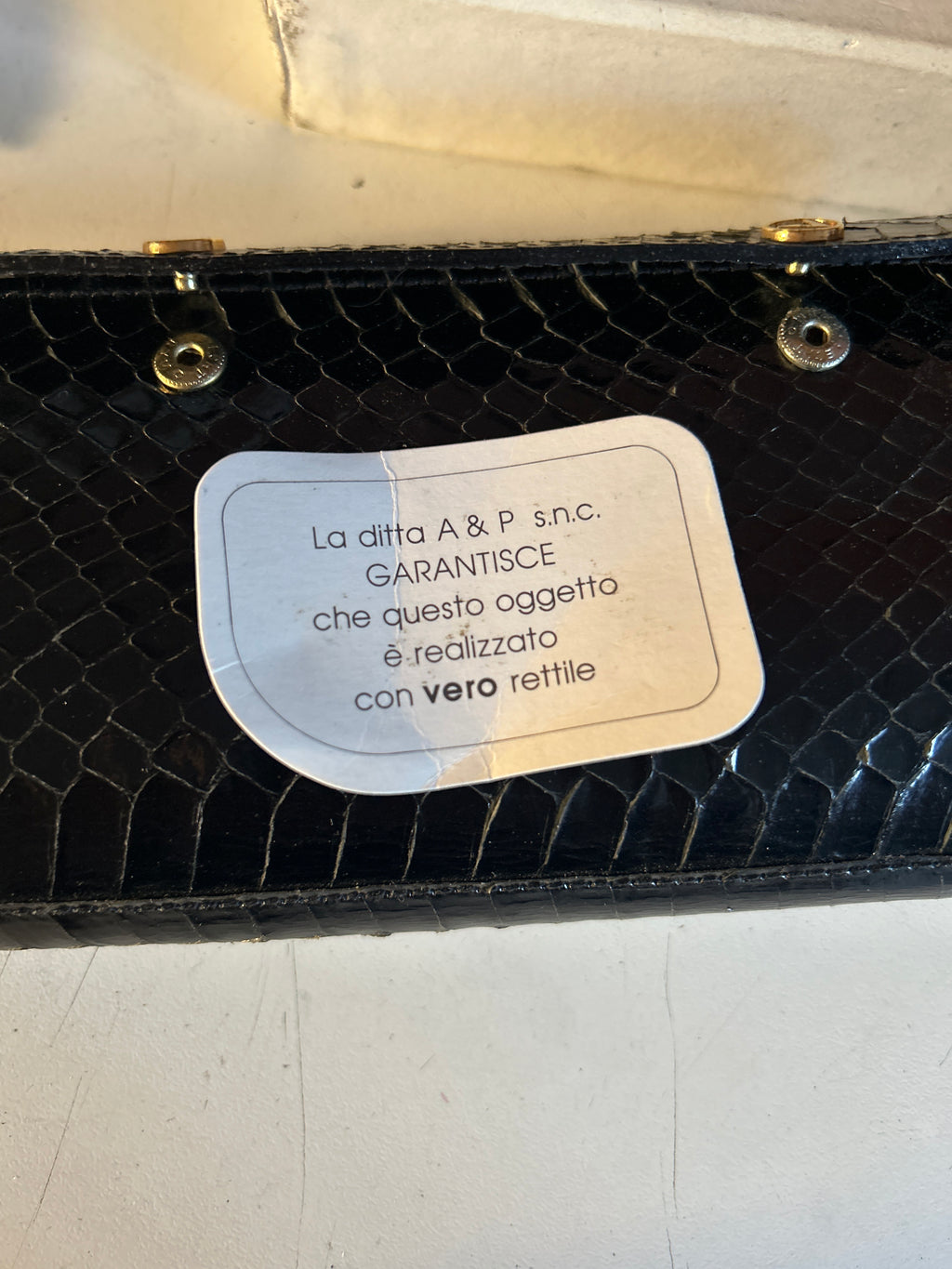 Set Manicure Con Custodia In Vero Rettile Nuovo