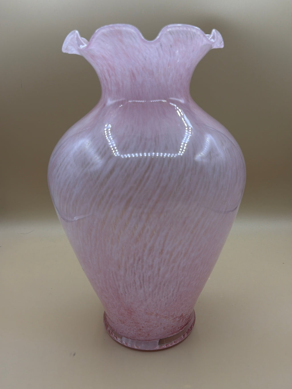 Vaso Rosa Vetro Murano