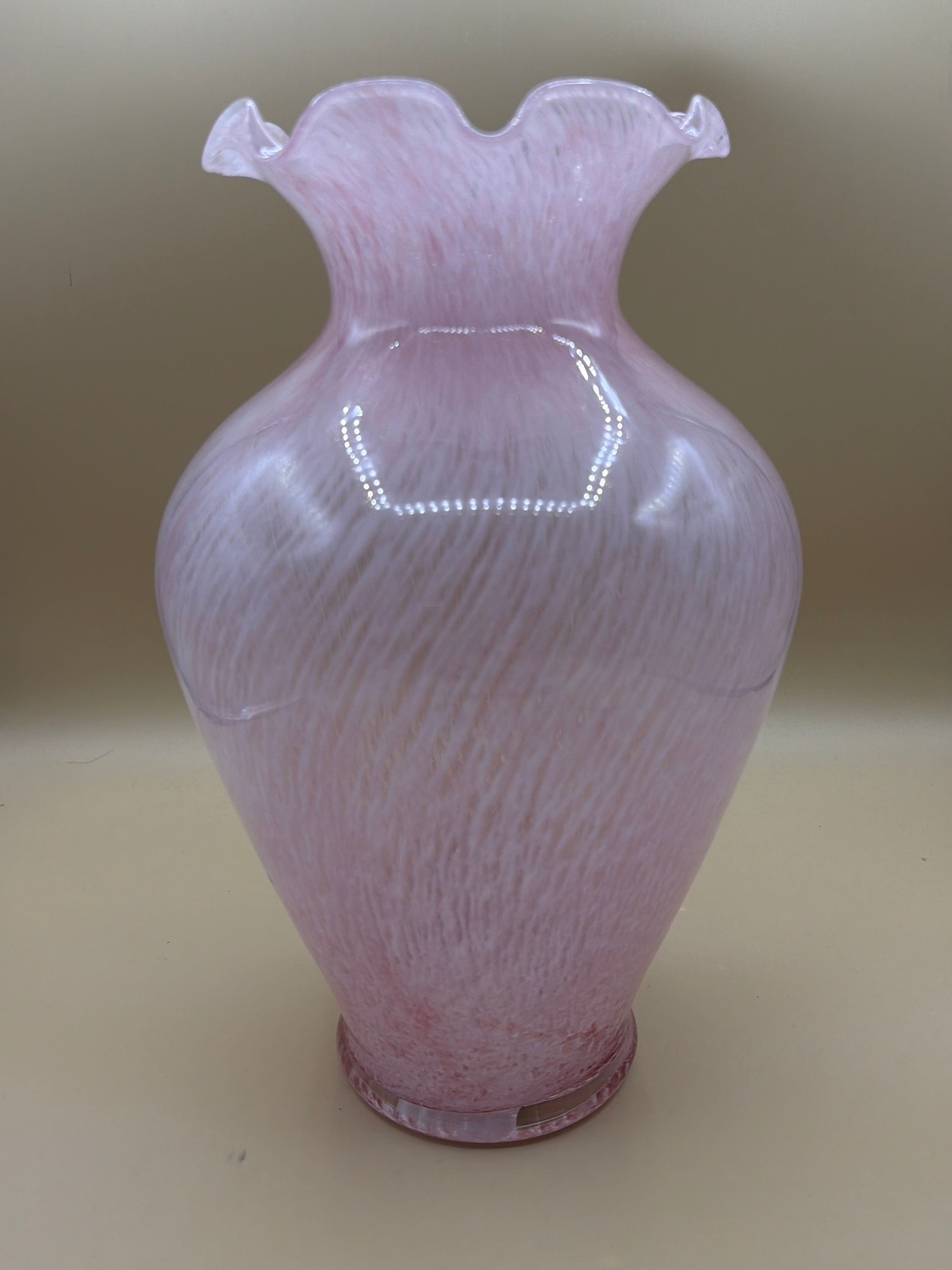 Vaso Rosa Vetro Murano