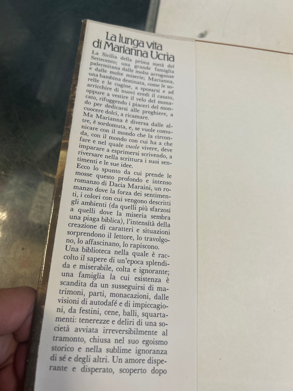 Dacia Maraini. La Lunga Vita Di Marianna Ucrìa