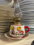 Lampada Ad Olio Vintage Vetro