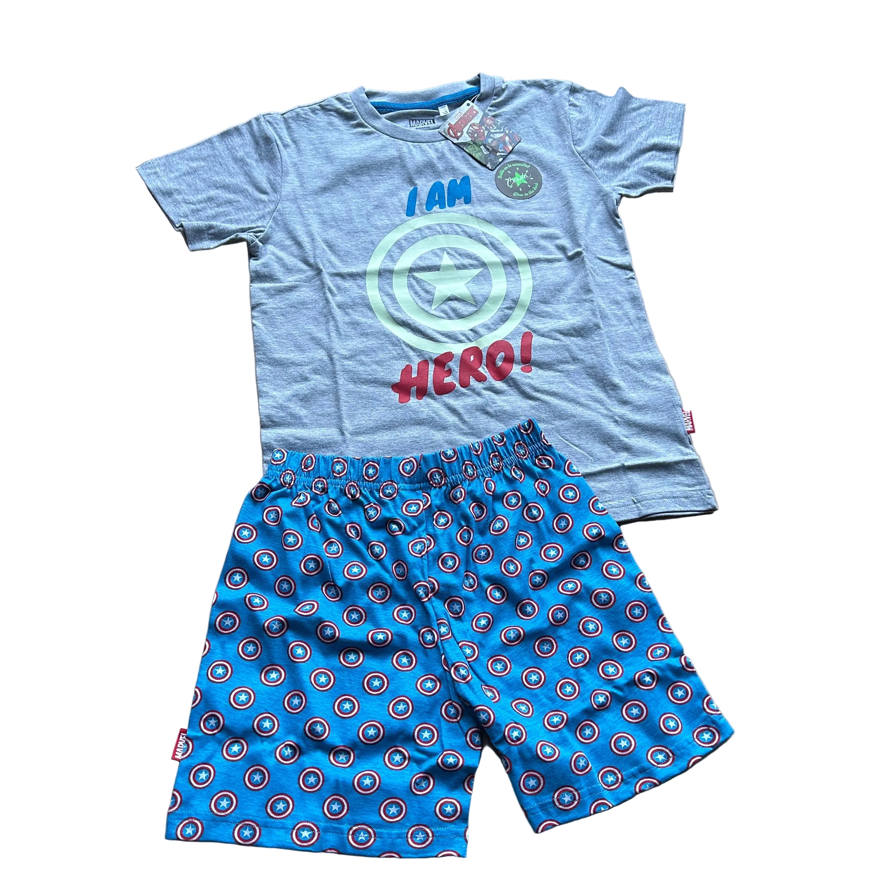 Completo Corto Due Pezzi Nuovo Avengers 14 Anni