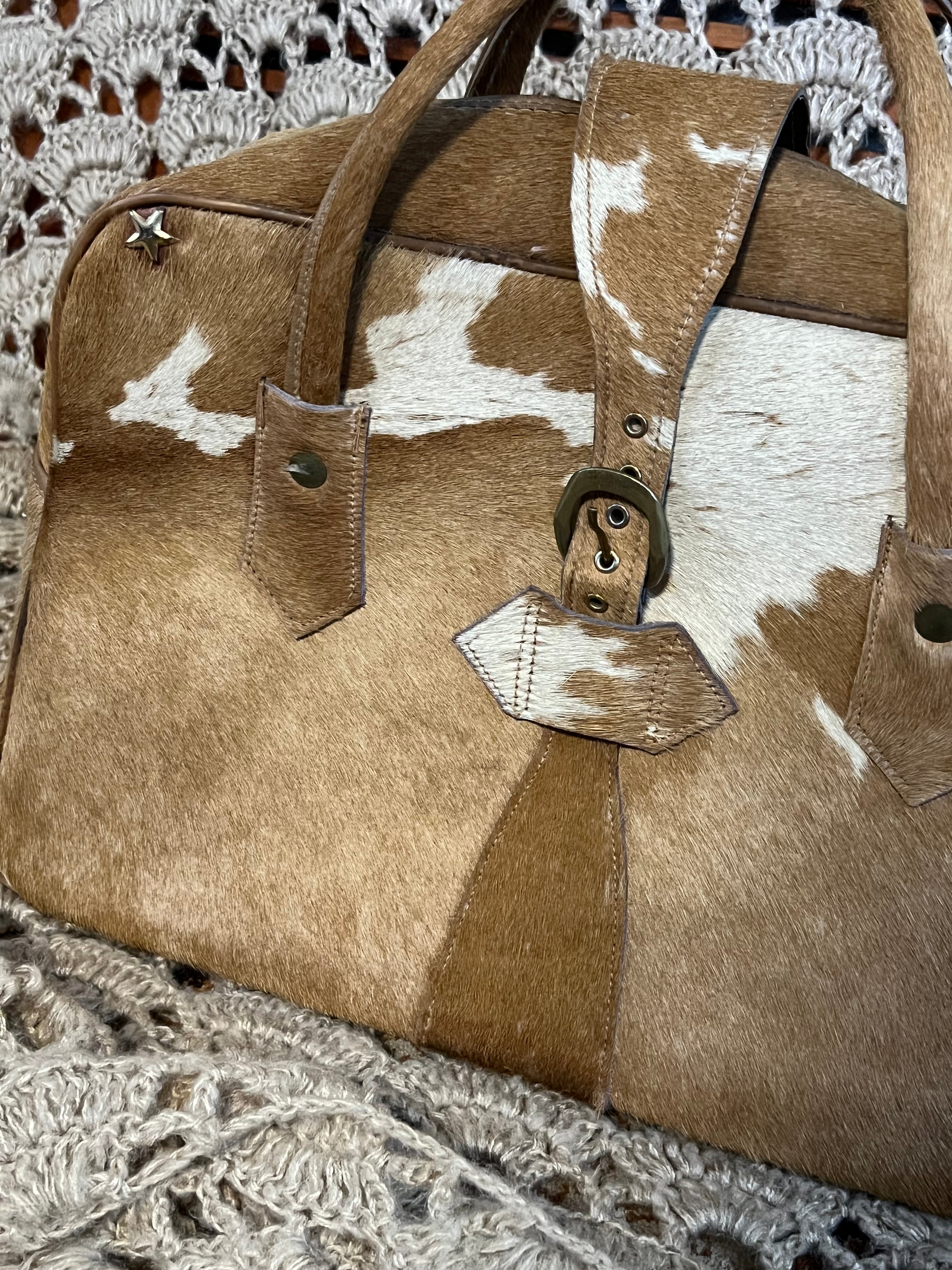 Borsa Pelle Di Mucca Vintage