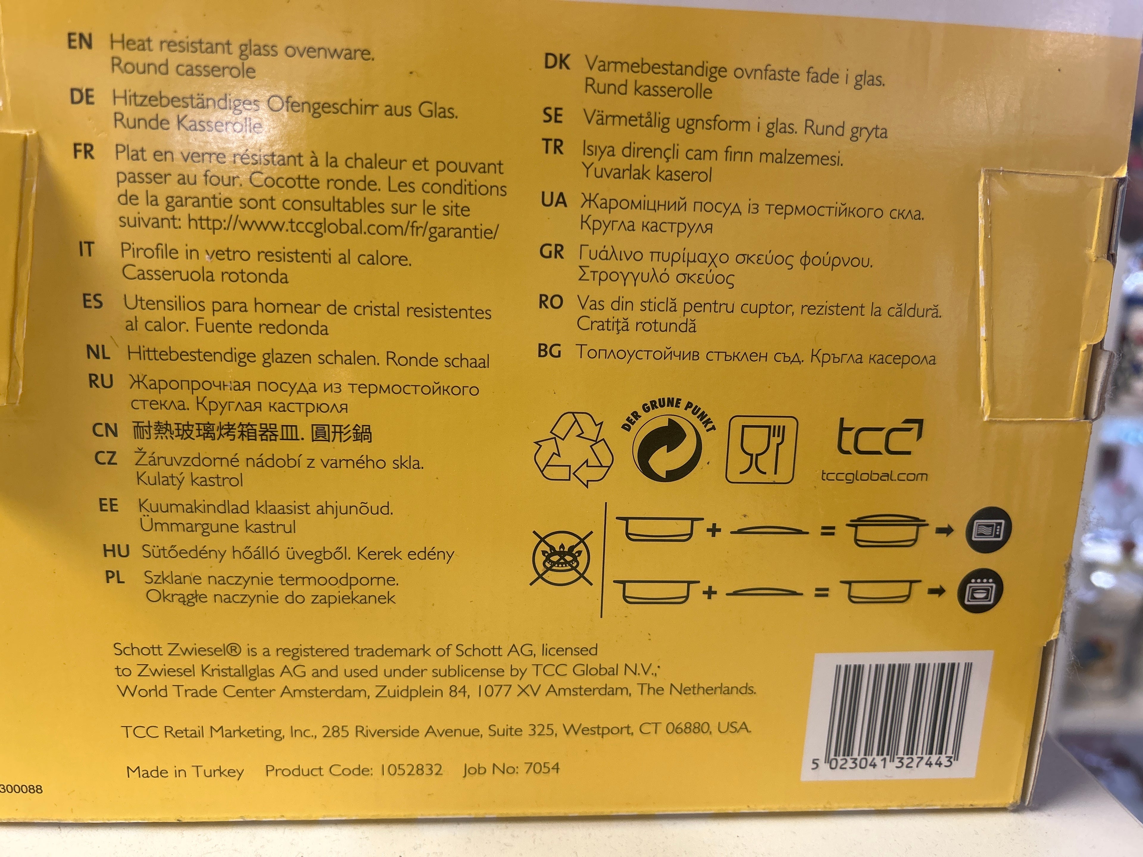 Casseruola Vetro Schott Zwiesel 2,2 litri