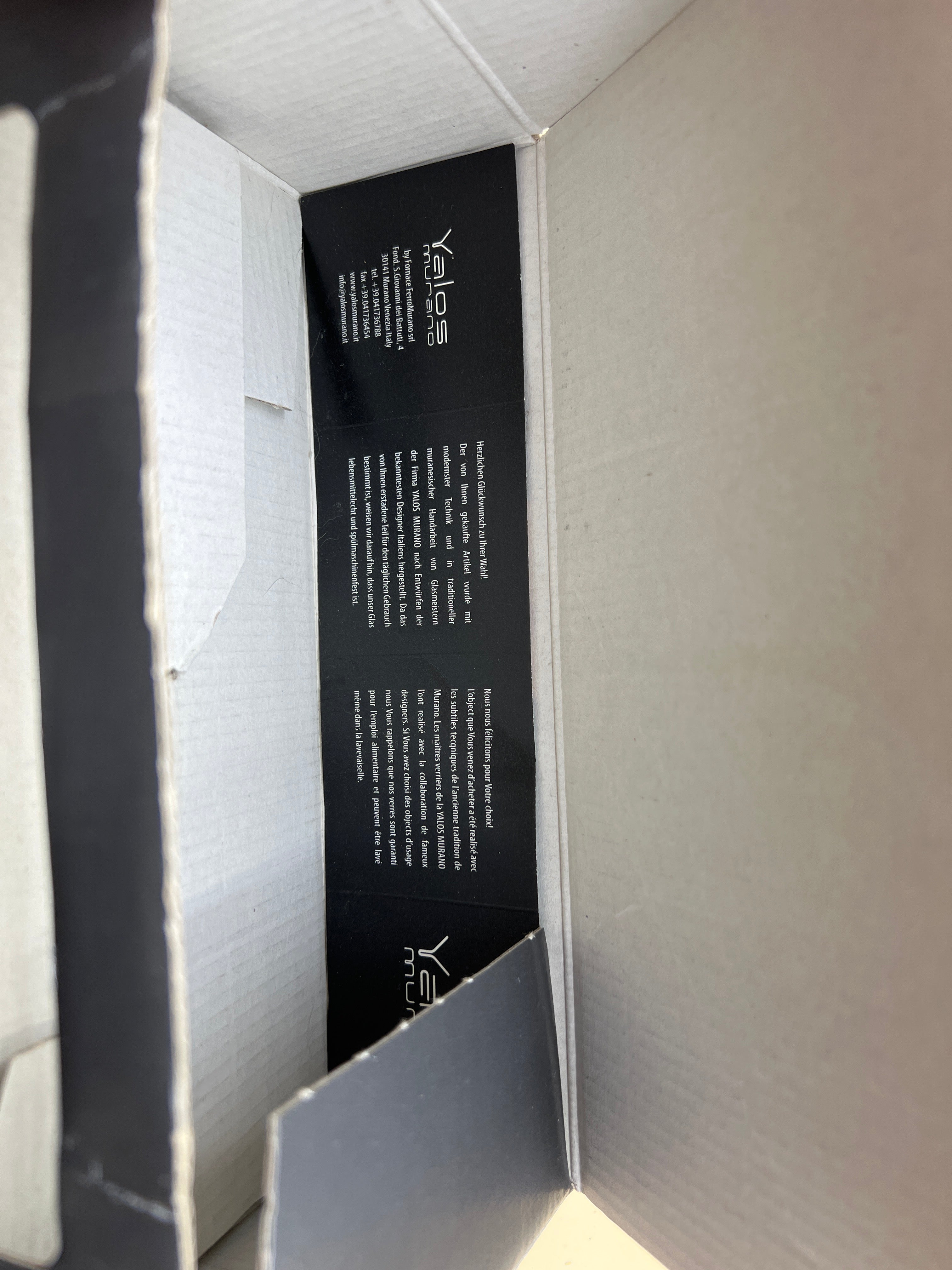 Coppia Coppette Vetro Murano Yalos