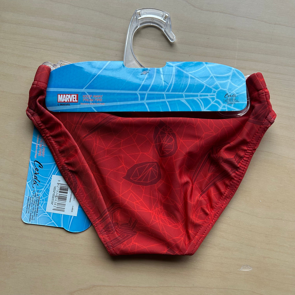 Costume Da Bagno Slip Bimbo Mare Piscina Spiderman Nuovo 4 Anni