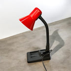 Lampada da tavolo Veneta Lumi rosso nero