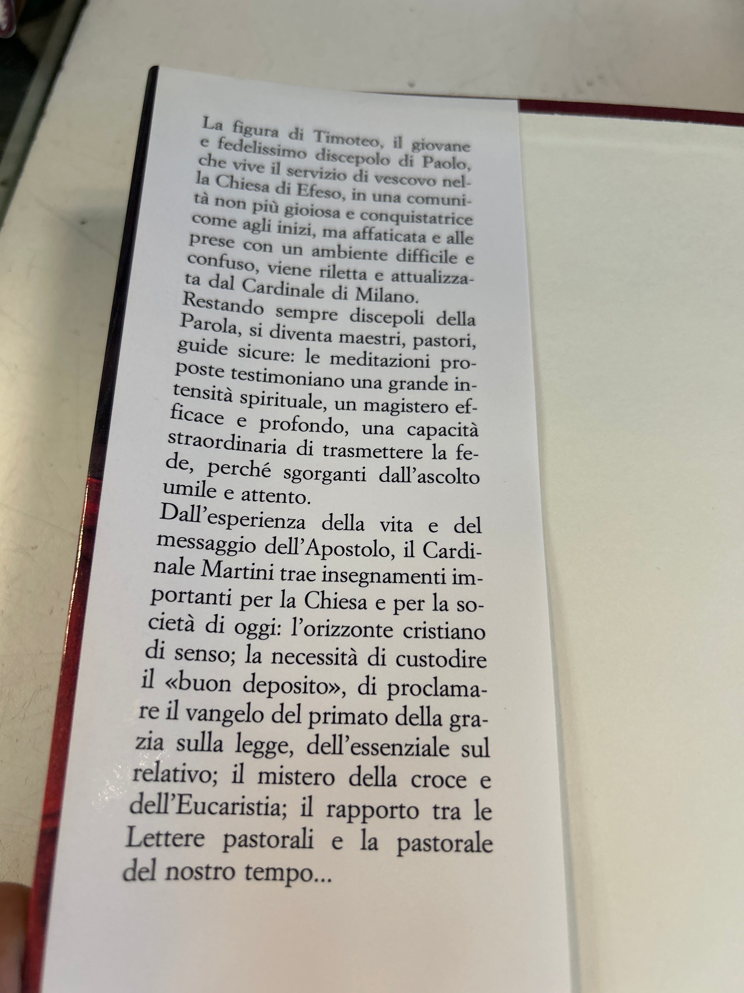 La Via Di Timoteo - Carlo Maria Martini
