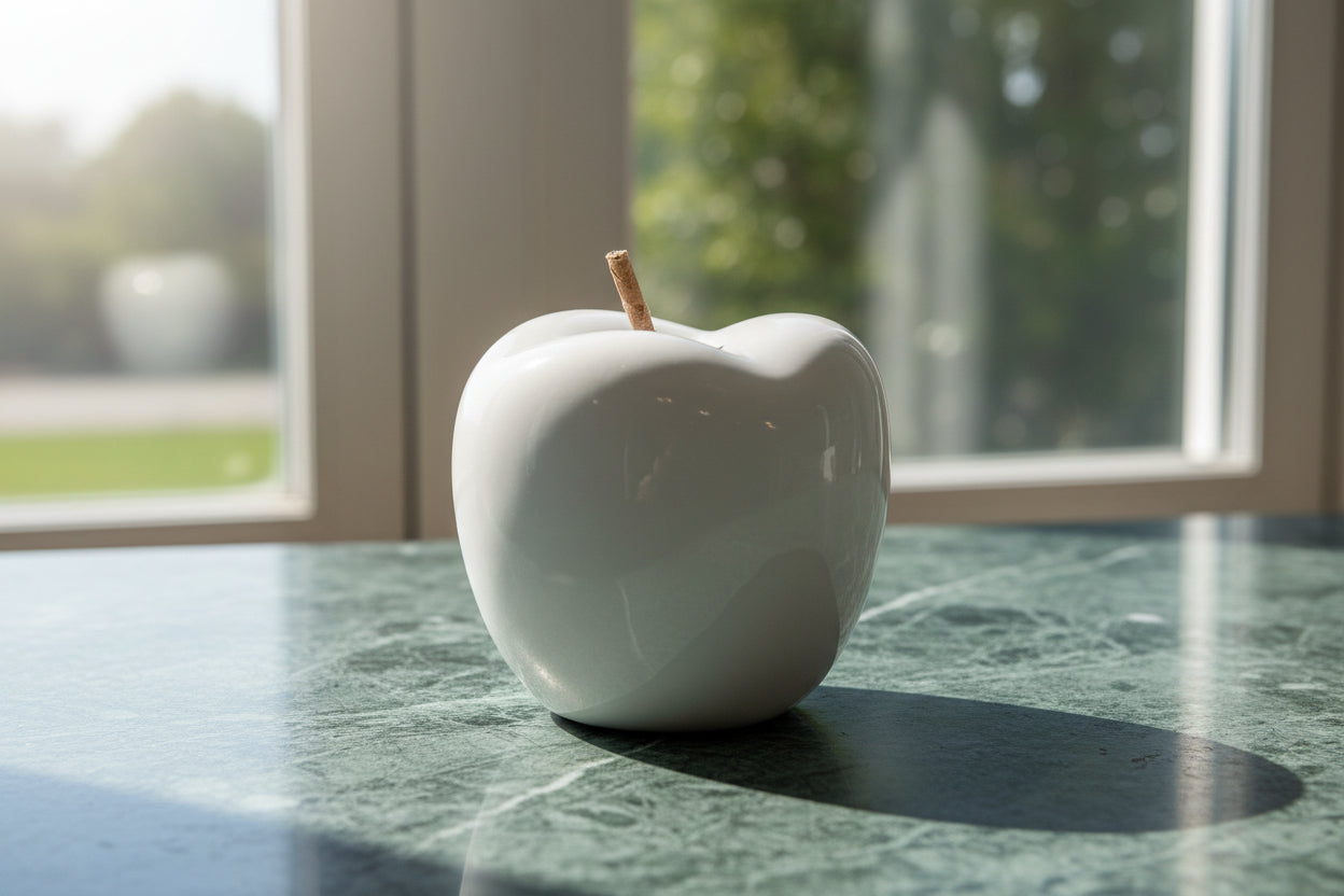 Mela Ceramica Bianca