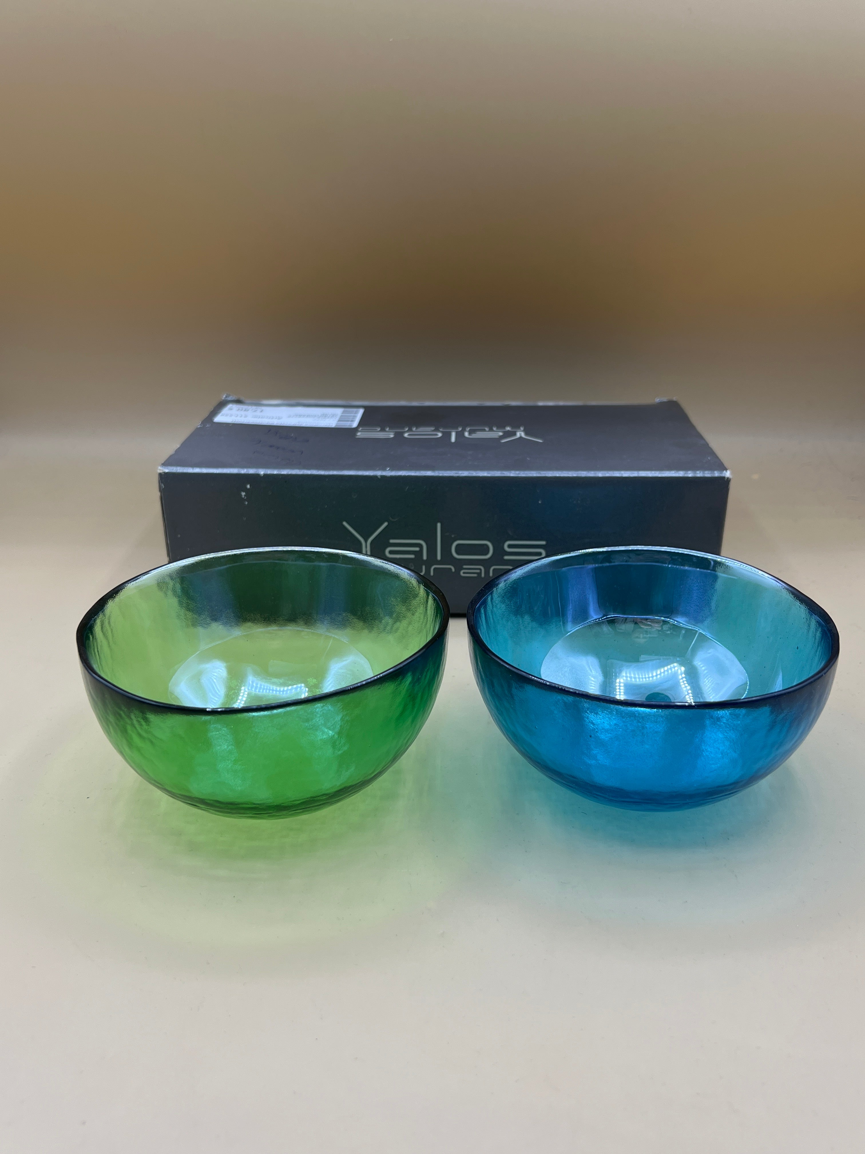 Coppia Coppette Vetro Murano Yalos