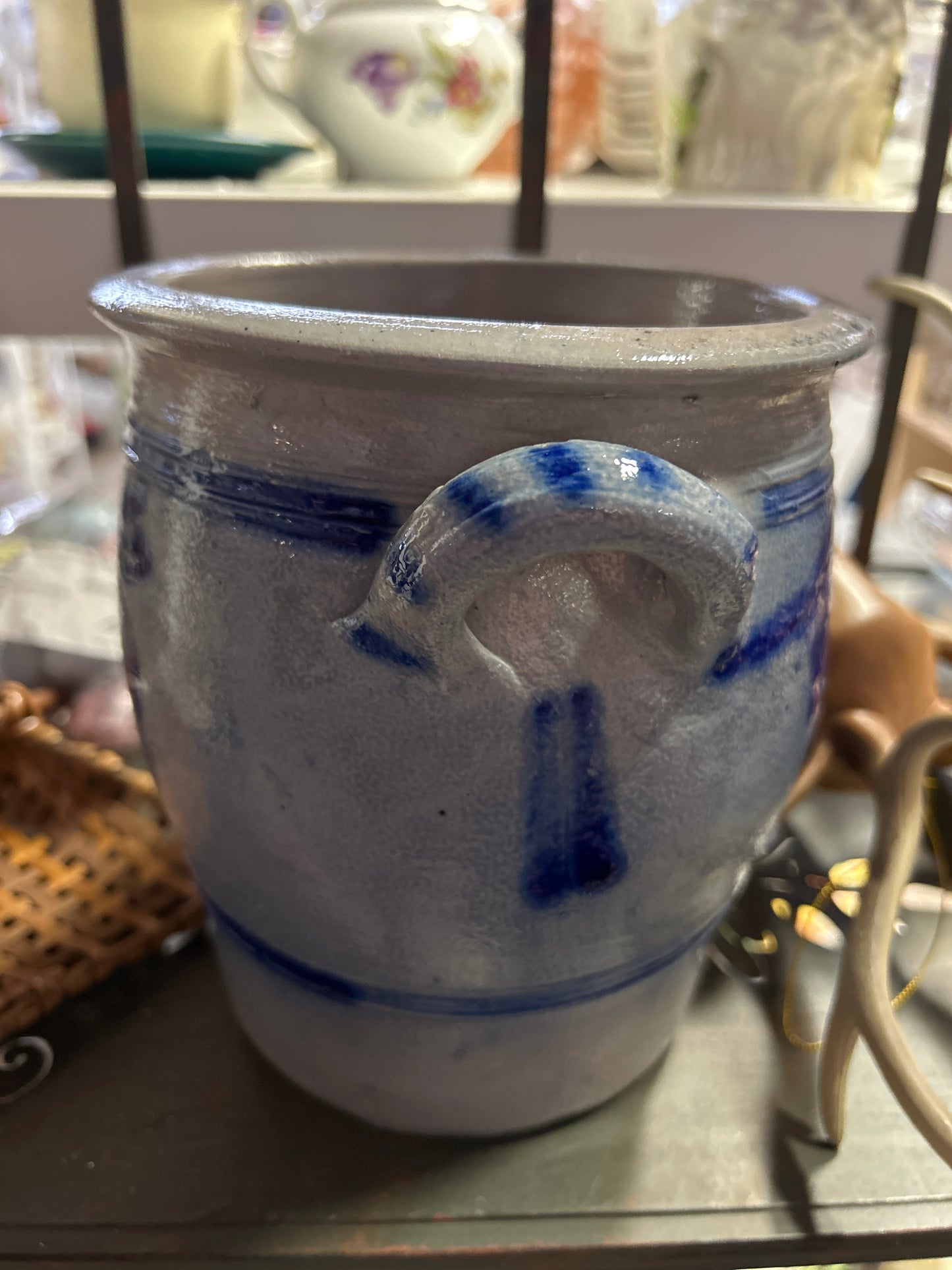 Vaso Grigio Blu Vintage grès alsaziano