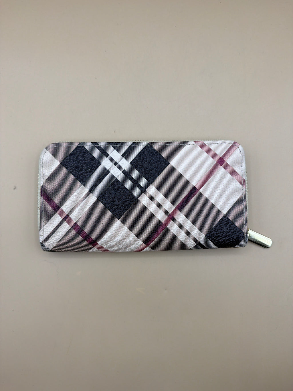 Portafoglio Beige Tartan