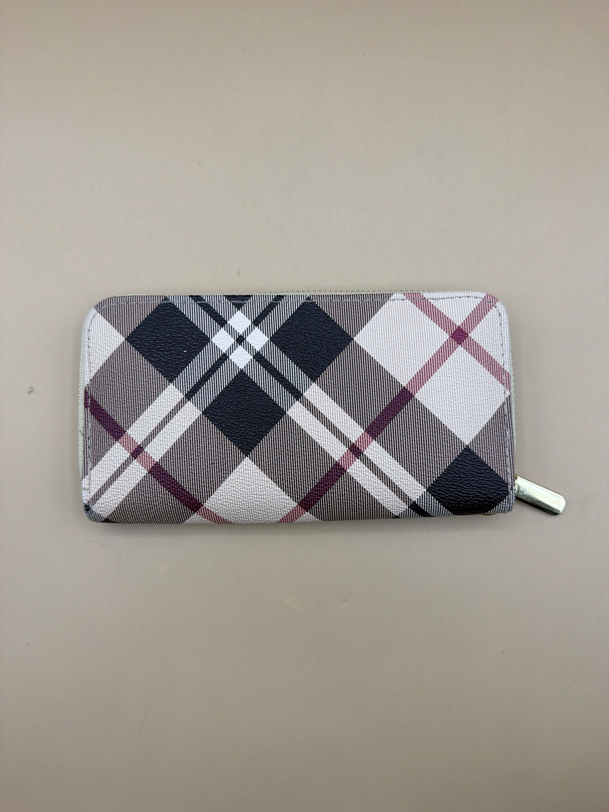 Portafoglio Beige Tartan