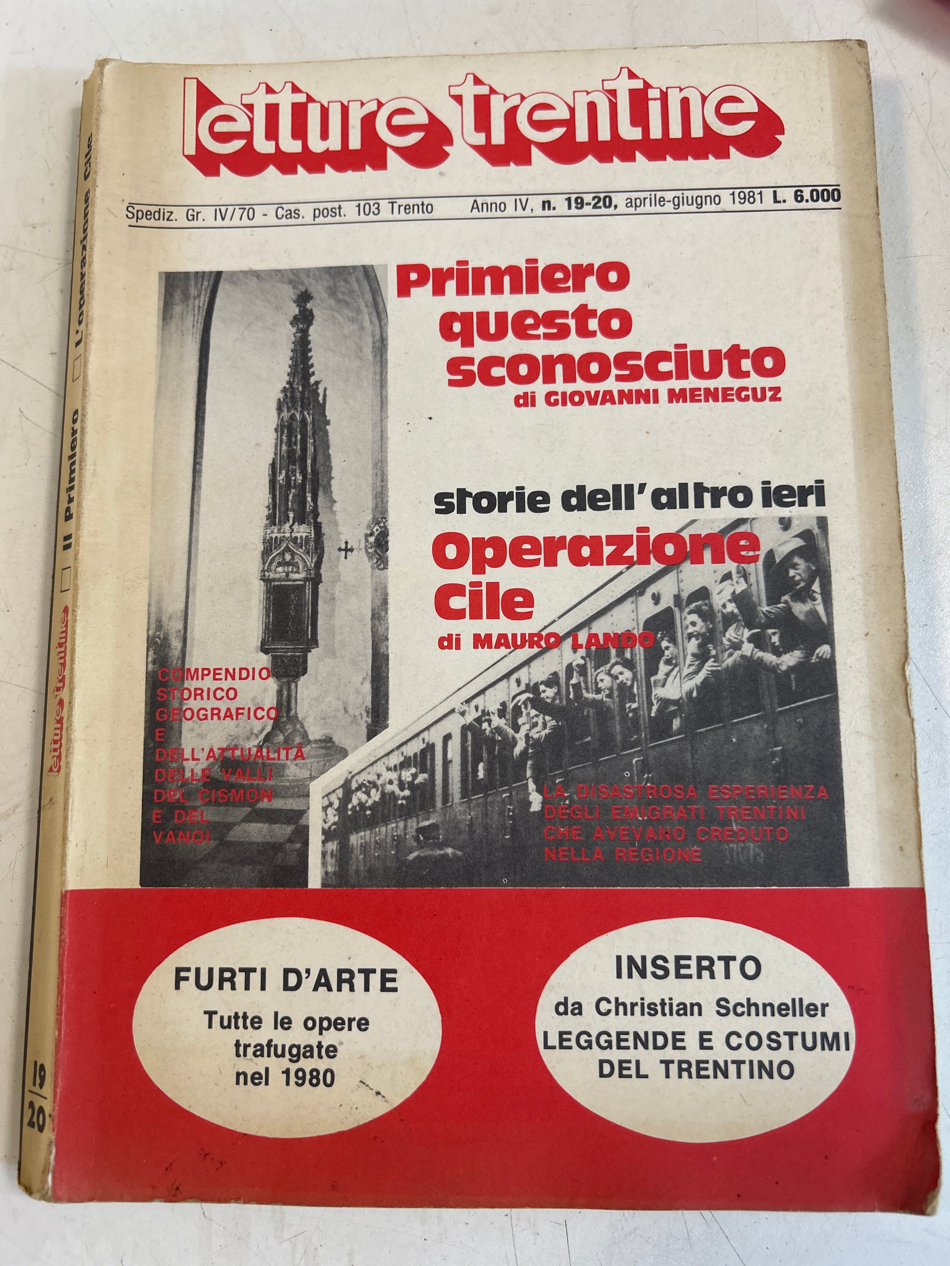 Letture Trentine Aprile-giugno 1981