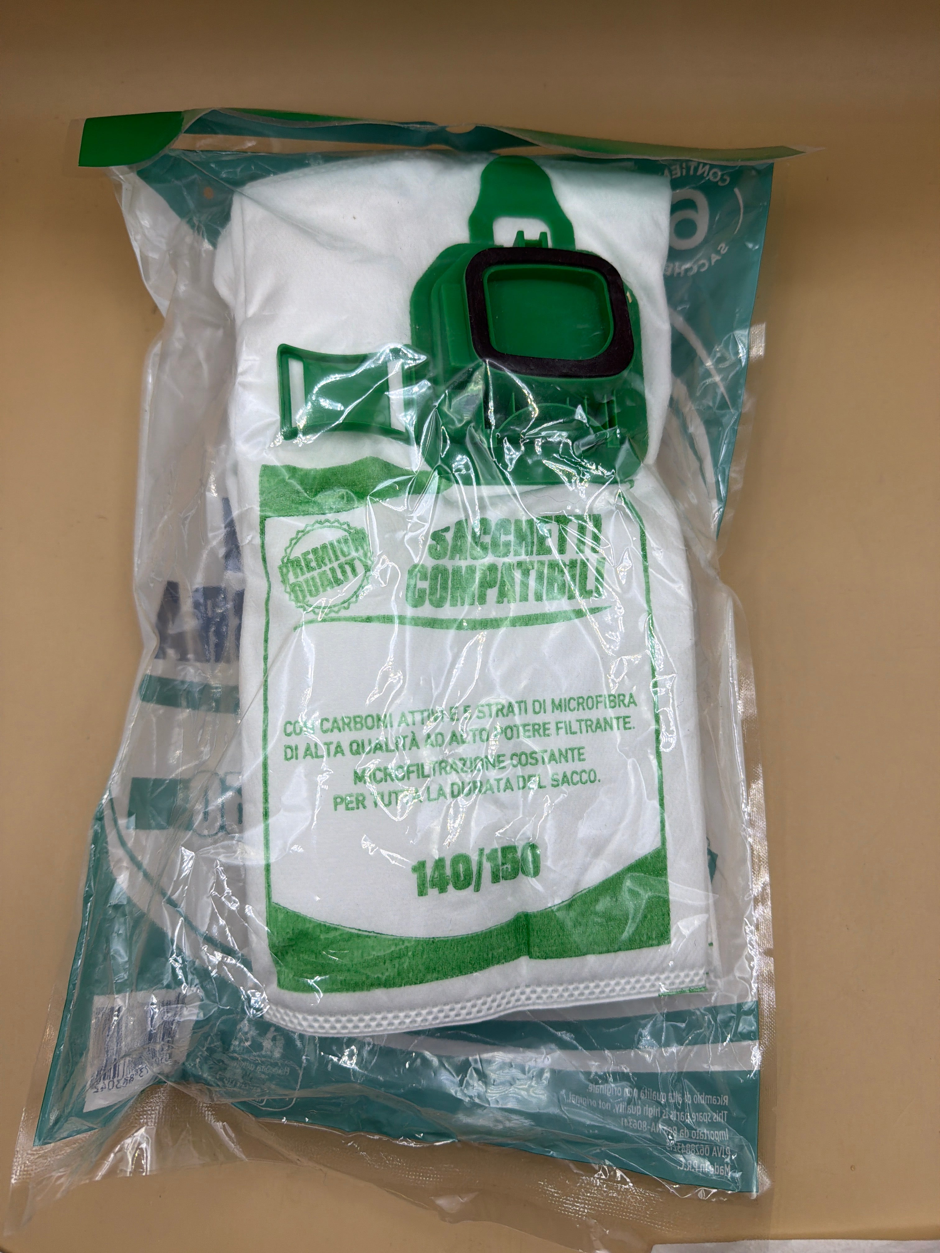 6 Sacchetti Aspirapolvere Folletto Compatibili Vk 140/150