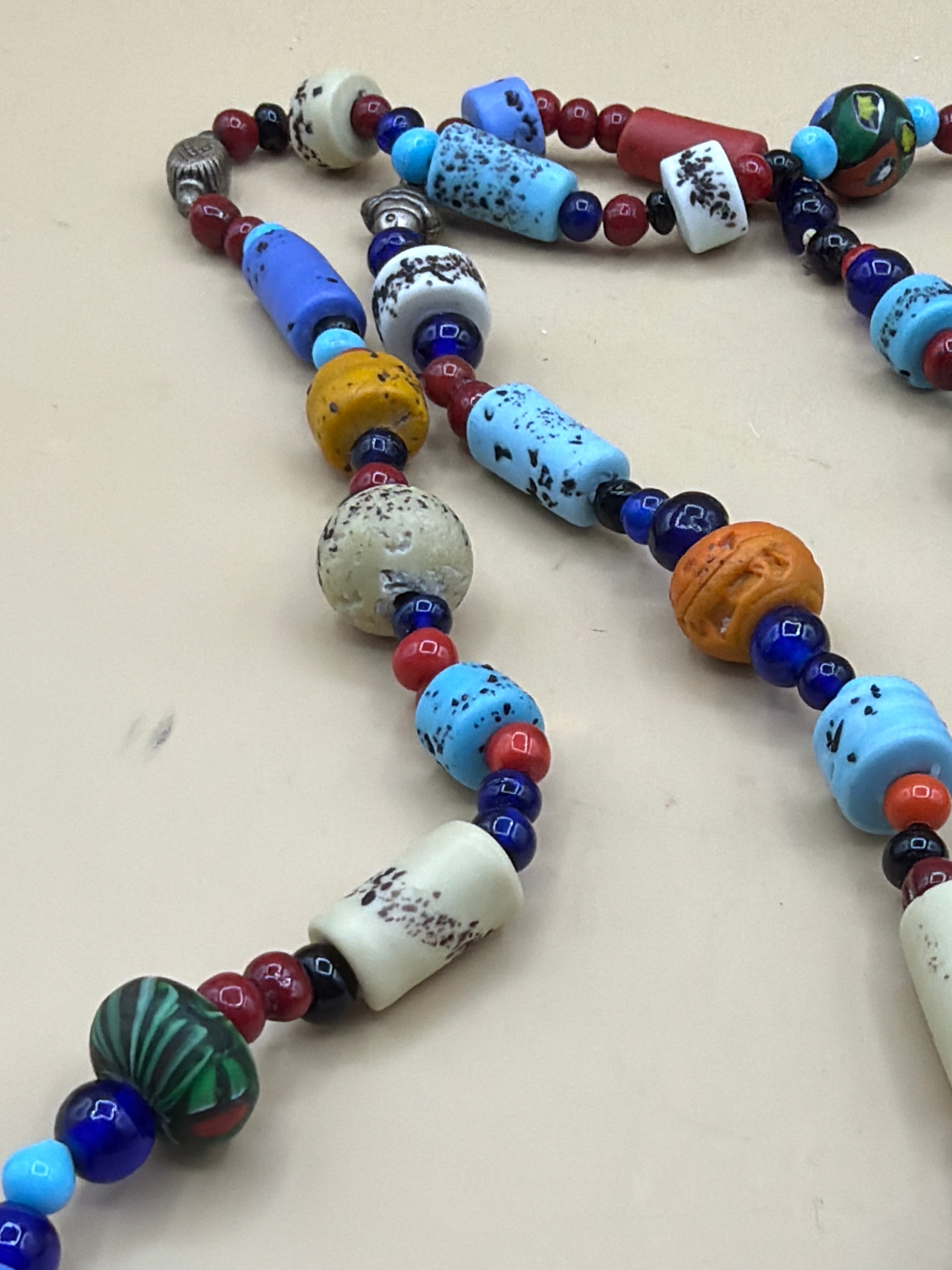 Collana Pietrine Colorate Lunga