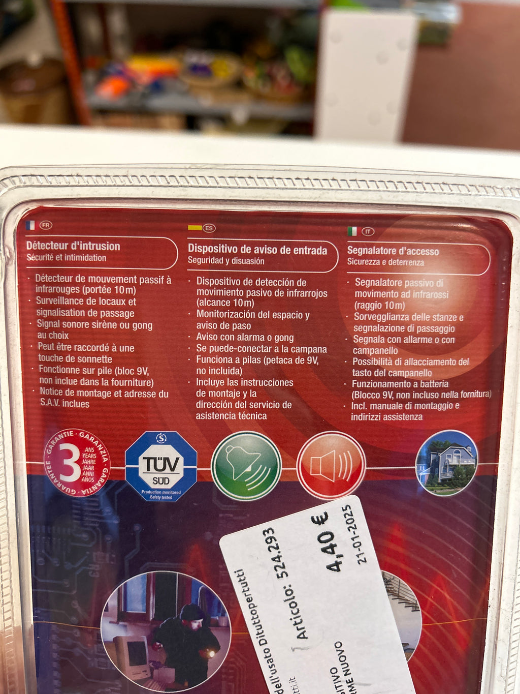 Dispositivo Allarme Nuovo