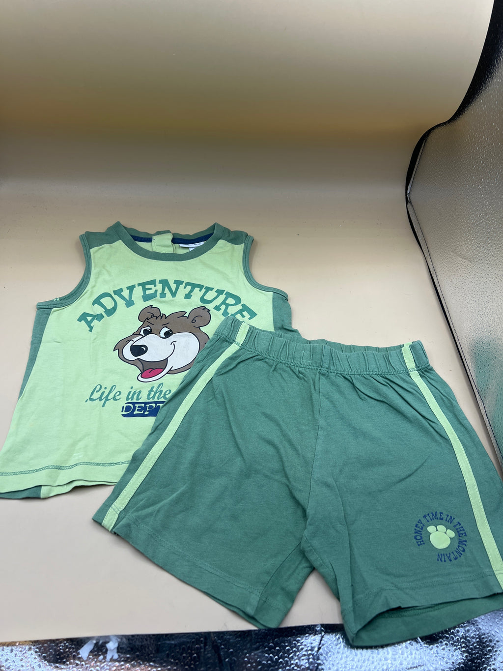 Completo Verde Orsetto Fagottino 24m Bimbo