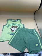 Completo Verde Orsetto Fagottino 24m Bimbo