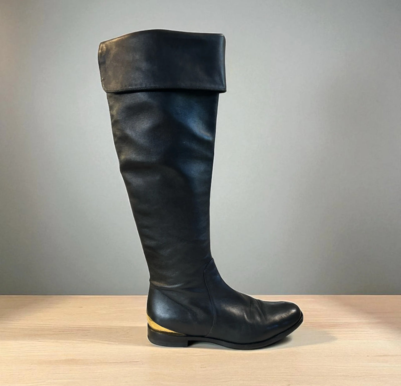 Stivali Pelle Sergio Rossi 37 Neri