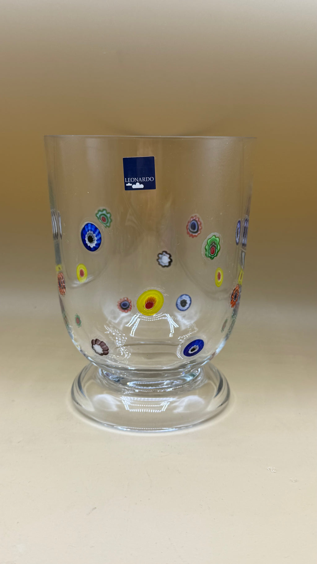 Vaso Vetro Leonardo Con Murrine