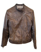 Giacca Pelle Conbipel 42 Donna Marrone
